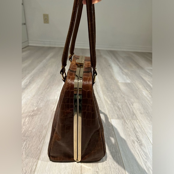 Vintage Italian leather 1950 bag - Picture 4 of 9